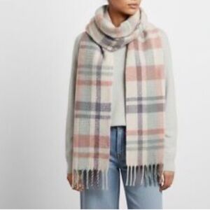 NWT! Anthropologie Large Plaid  Scarf
